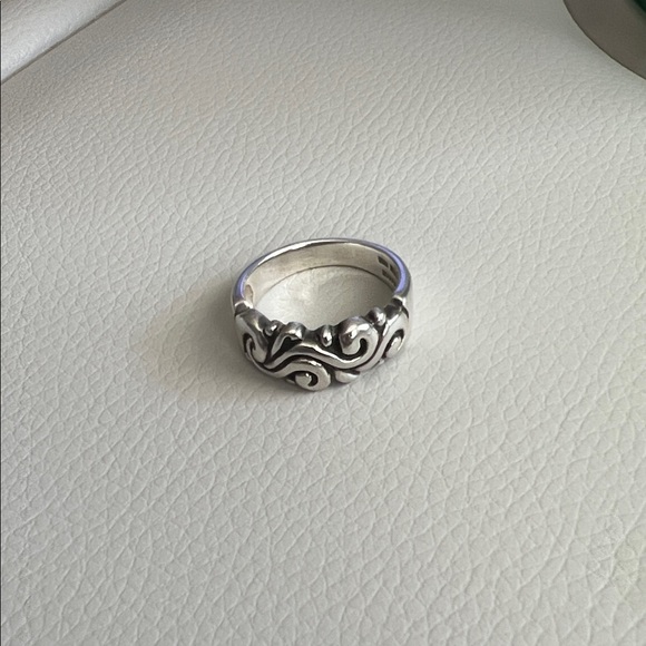 Retired Barse Silver Swirl Ring - Picture 1 of 5